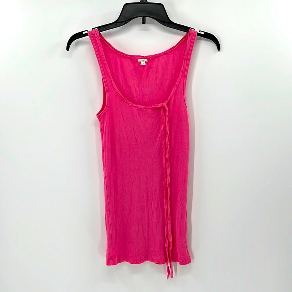 J. Crew Basic Ribbed Tank Top - Pink - Medium